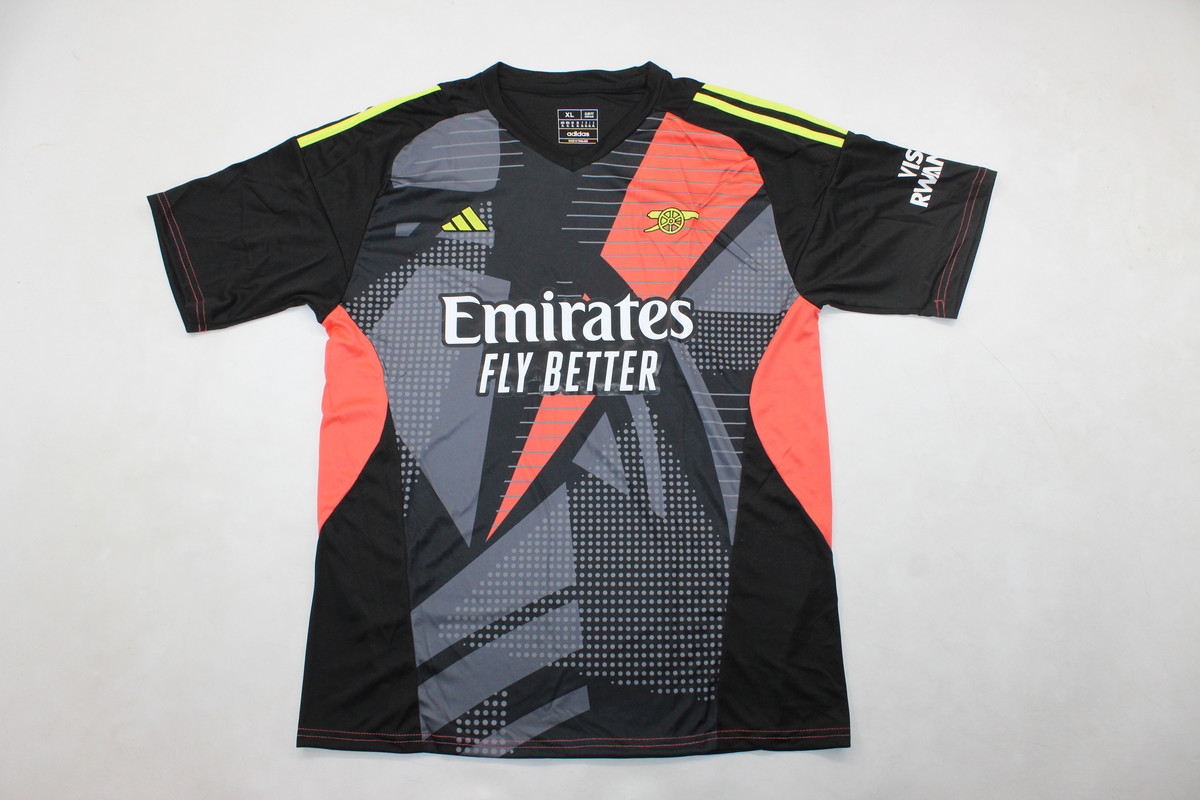 AAA Quality Arsenal 24/25 GK Black/Red Soccer Jersey